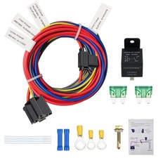Electric Fuel Pump Relay Kit 12V Relay Bypass Switch Kit Fuel Pump Relay Wiri...