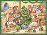 Adventskalender Am Stall | Papier Adventskalender | M. WöLber | Deutsch