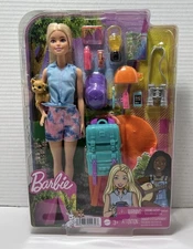 Barbie It Takes Two Malibu Camping Playset w/ Doll, Pet Puppy, & 10+ Accessories