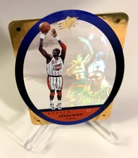 1996-97 Upper Deck SPX GOLD Hakeem Alajuwon Gold Die-Cut Hologram 19 Rockets HOF