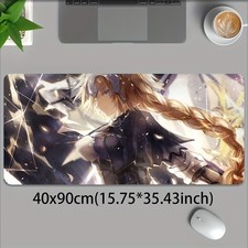 40 90cm Large Anime Gaming Mouse Pad Desk - Manga Style Non-Slip Surface with Wh