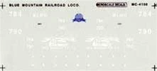 Microscale 60-4108 N 1993+ Blue Mountain Railroad Locomotives Decal Sheet