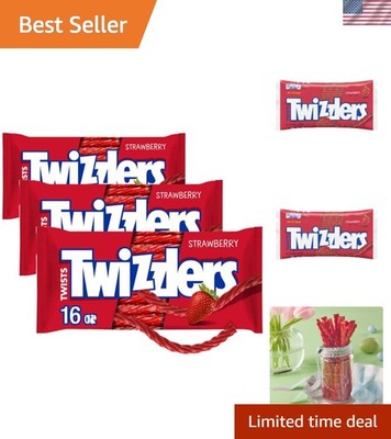 Versatile Twists Strawberry Licorice - 16 oz Bags (Set of 3) for All Occasions