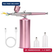 Airbrush Kit with Compressor Rechargeable Cordless 0.3mm Nozzle Airbrush Portabl