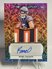 2024 Obsidian Rome Odunze RC Rookie Card Jumbo Jrsy FOTL Auto Neon 1 /6 Bears 🔥