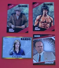 2025 Keepsake Rambo Premiere Edition 4 base cards Rambo Griggs  Co Bao Teasle