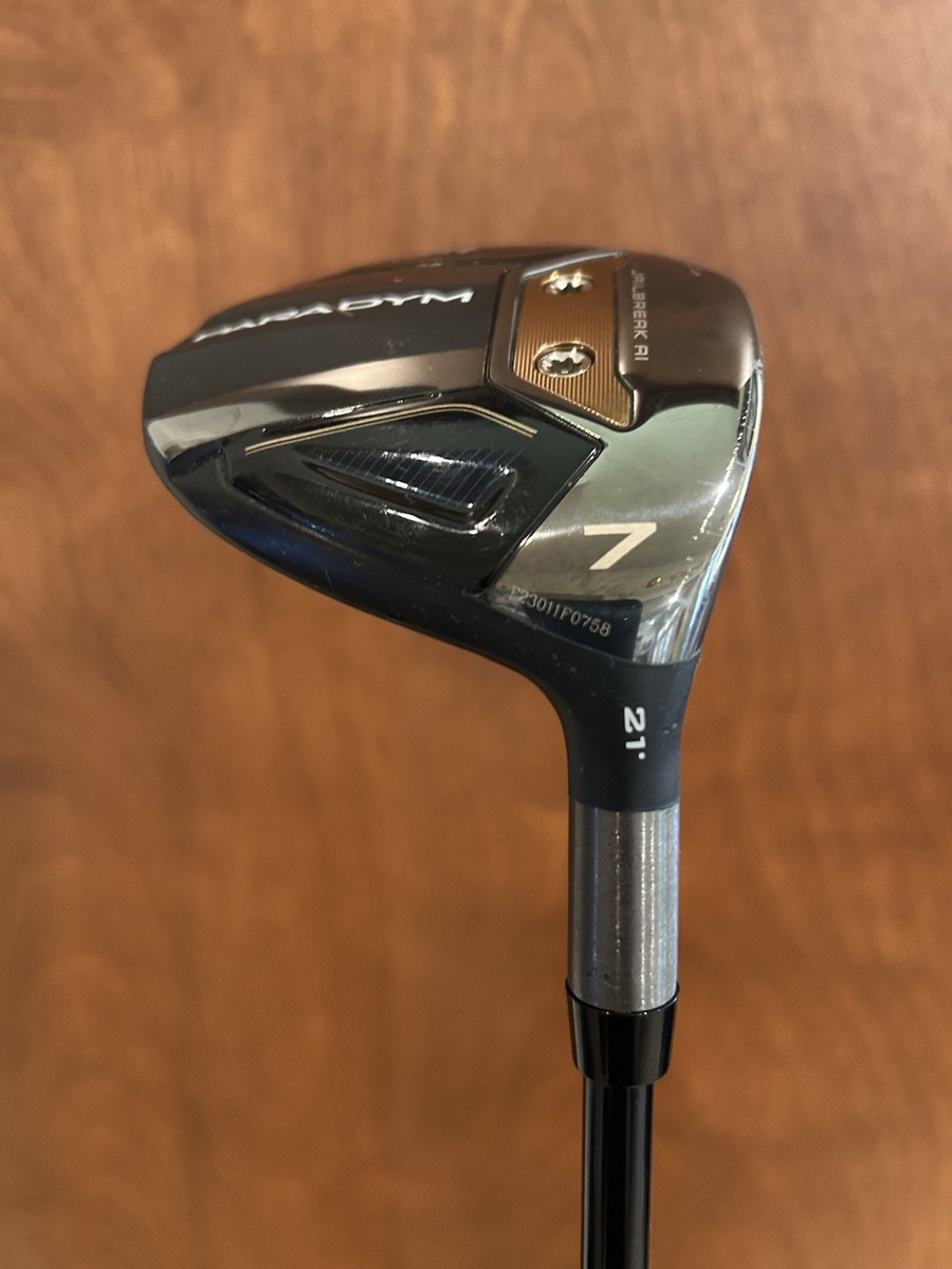 Callaway Paradym 7 Fairway Wood 21* Gold 75gram Stiff Flex 41.5in