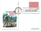 Dr Jim Stamps Fdc 20C Sons Of Liberty Flag 1775 4X6 Postcard Fleetwood