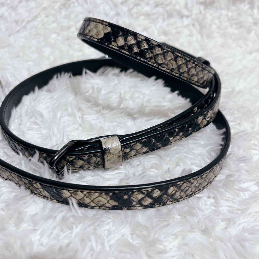 COACH 2Way Shoulder Bag Python Embossed Swagger 3… - image 8