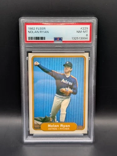 1982 Fleer Nolan Ryan #229 HOF PSA 8