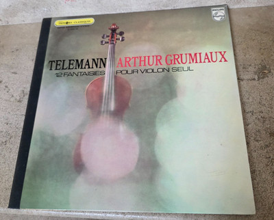 LP Vinyl 33t - Telemann - Arthur Grumiaux - 12 Fantasien für Violine allein