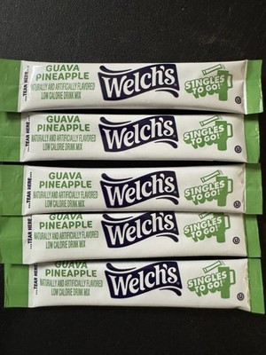 50 Packets Welch s Guava Pineapple Sugar Free Drink Mix