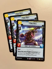 Star Wars Unlimited LOF 38 Pong Krell It's Treason Then x3 Play Set