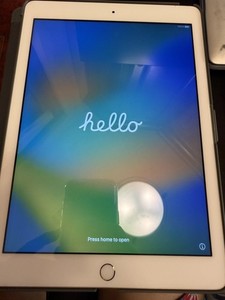 Apple iPad (5th Gen) A1823 32 GB, Wi-Fi  9.7 in - Silver Speck Case Bundle Clean