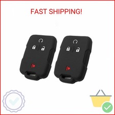 EYANBIS Silicone Key Fob Cover Fit for Chevrolet Chevy Colorado Silverado 1500 2