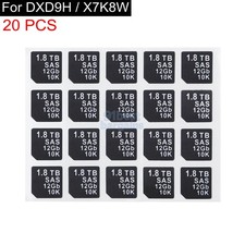 20pcs 1.8TB SAS 12GB 10K Capacity Sticker For DELL DXD9H X7K8W Tray Caddy Sled