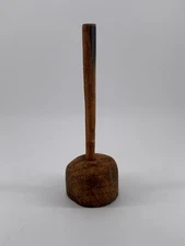 Antique Vintage Primitive Burl Wood Mallet Maul Hammer Carpentry
