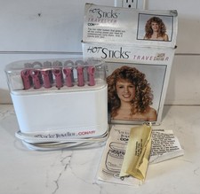 CONAIR Hot Sticks Hair Setter 14 Flexible Rollers Curlers Vintage Tested
