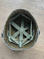 US Army Stahlhelm M1 Liner Innenhelm Sept 1967 mit Abzeichnen
