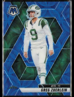 Greg Zuerlein 2025 Panini Mosaic Blue Scope #191 New York Jets