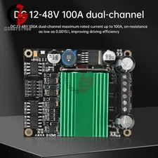100A DC Motor Drive Module High Power Motor Speed Control Dual Channel H-bridge