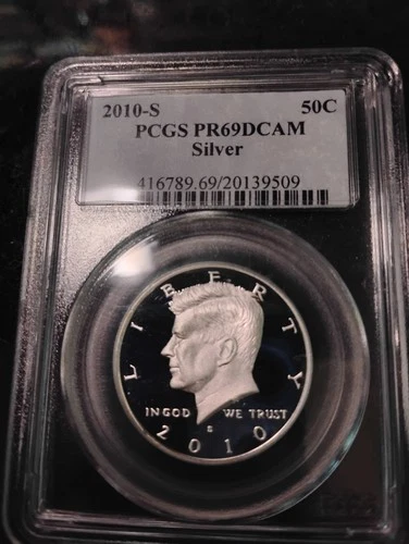 2010-S PCGS PR69DCAM Kennedy Half Dollar Silver Proof Cameo