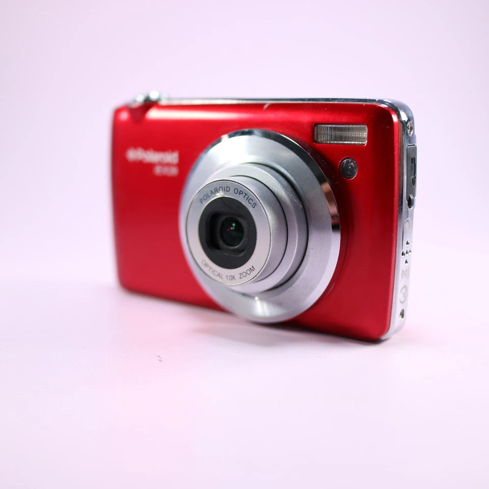 Cámara digital Polaroid iEX29 18,0 MP roja probada con batería y cargador Foto 2 de 4