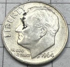1964 Silver Roosevelt Dime - 90% Silver - Free Shipping  - Loose