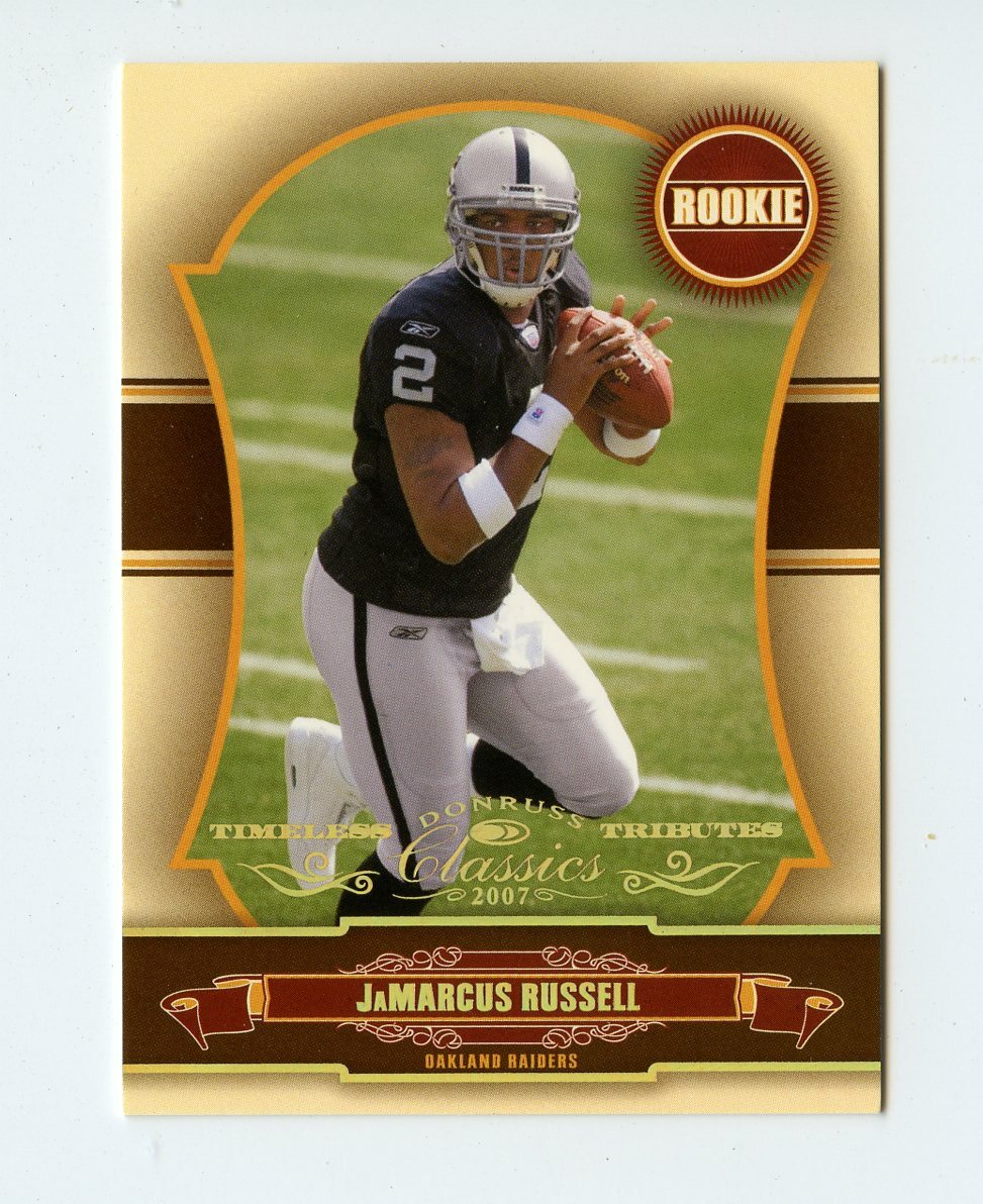 FILA E141 JAMARCUS RUSSELL RC 2007 CLASSICS 3 25 #151 RAIDERS ROOKIE LSU