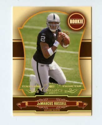 E141 JAMARCUS RUSSELL RC 2007 CLASSICS 3/25 #151 RAIDERS ROOKIE LSU 