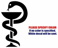 Medical 3 Symbol JDM Funny Vinyl Decal Sticker Car Window Bumper Laptop Boat 7"