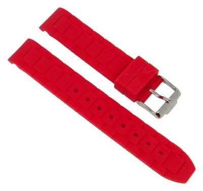 Ersatzband Silikon rot Jacques Lemans Rome 1-1623E 1-1745 1-1571