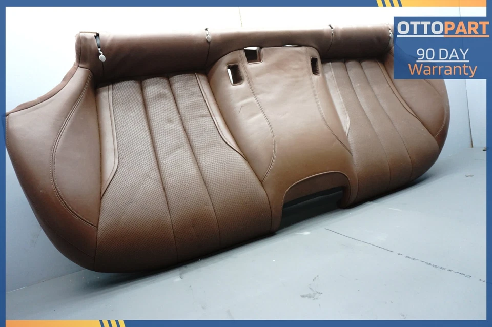 BMW F06 650i Gran Coupé 2013-2017 asiento inferior trasero banco cubierta de cuero OEM Foto 4 de 4