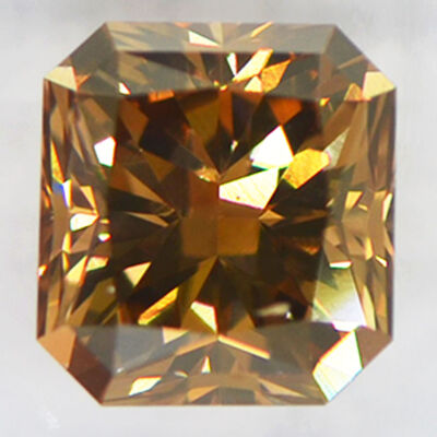 Carat Brown Diamond Radiant Cut Natural Fancy Color Loose SI1 - Main Image