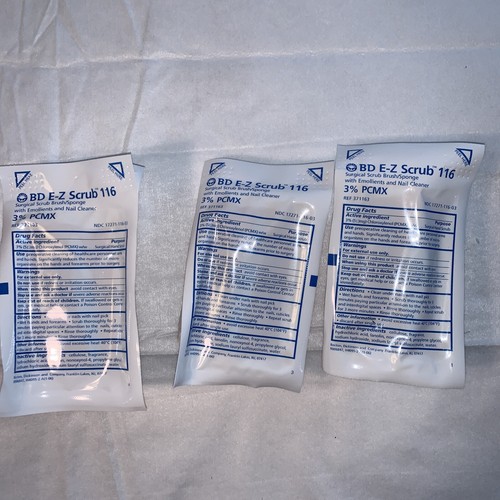 Lot of 3 BD EZ Scrub 160 371603 No Detergent Surgical Scrub Brush eBay