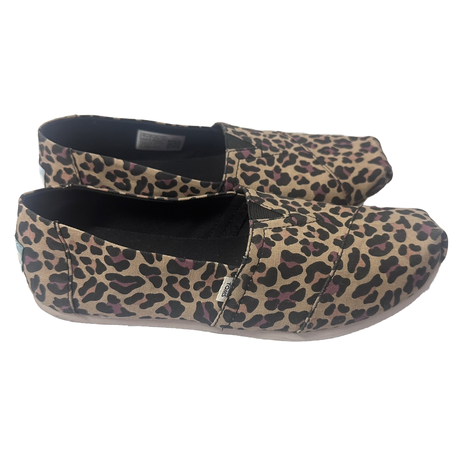 TOMS Alpargata Shoes Womens 7W Cloud Bound Leopard Cheetah Flats