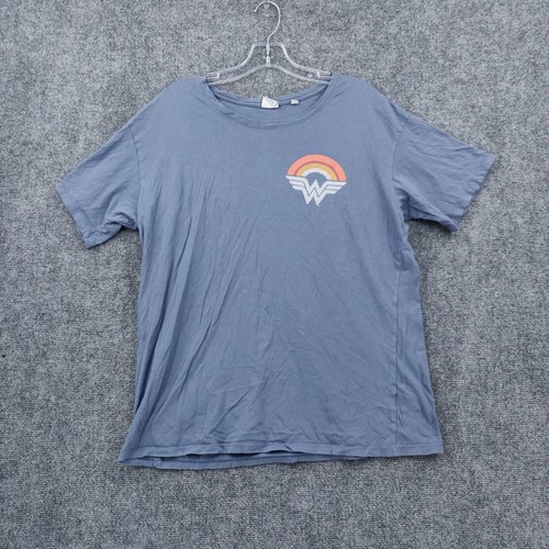 Wonder Woman T Shirt Womens XL Blue 