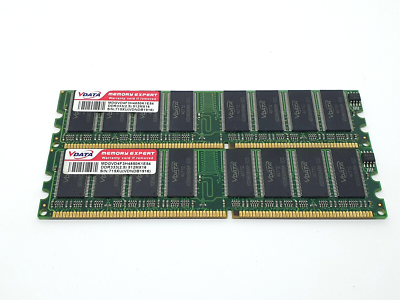 DDRメモリー 2x 512MB DDR1 VDATA MDGVD4F3H4850K1E54 DDR-333MHz Non-ECC | eBay