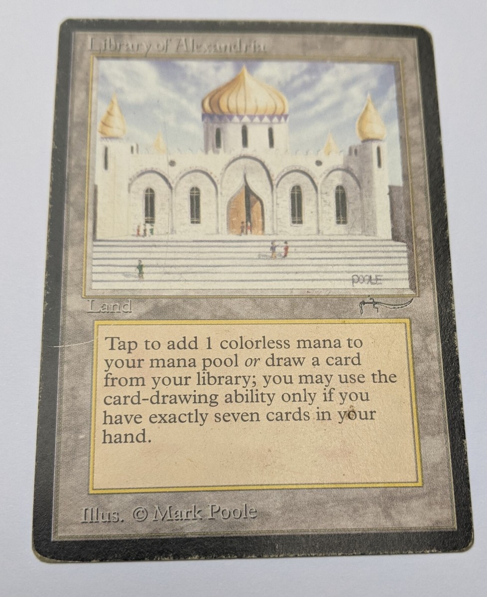 Magic MTG Arabian Nights Library of Alexandria Gathering Vintage