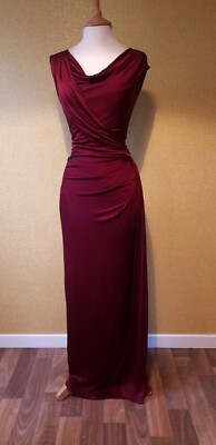 PHASE EIGHT £130 rotes Party Maxikleid Gr. 14 Abend lang Hochzeit Gast Abschlussball Drapierung