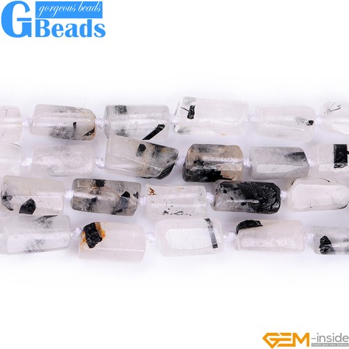 Natural Assorted Gemstone Faceted Tube Column Beads for Jewelry Making 8x12mm - Picture 136 of 192