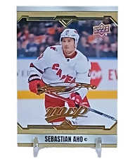 2024-25 Upper Deck NHL MVP Gold Script Parallel Sebastian Aho #145 Hurricanes