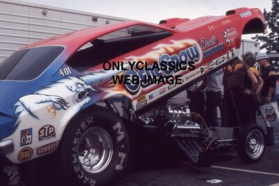 1974 GENE SNOW NHRA SNOWMAN CHEVY VEGA FUNNY CAR DRAG RACING 8x12 PHOTO HOT ROD