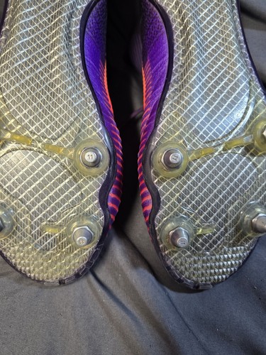 Nike Mercurial Vapor Superfly Purple ACC Football Cleats US 13 Soccer Cleats - Picture 8 of 9