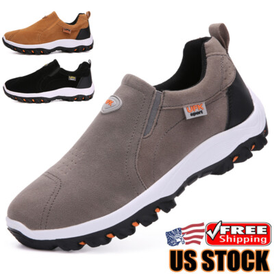 Men's Athletic Shoes Sneakers Casual Breathable Slip on Running Walking Loafers