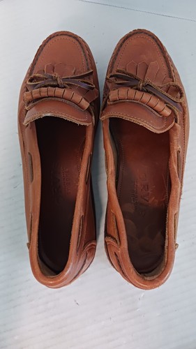 Orvis Mens Leather Tassel Loafers with Vibram Sole Size 10D FREE SHIPPING - Picture 5 of 9