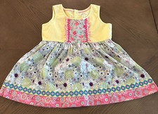 Matilda Jane Floral Shasta Friends Forever Girls Size 8 Yellow Tunic Dress