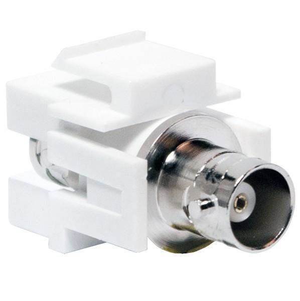 Informatica - Vari - Adattatore Keystone Bnc Femmina / Bnc Femmina Bianco