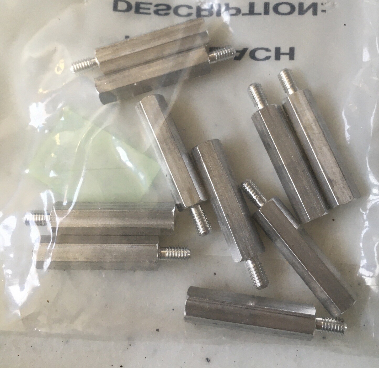 [10 Pack] ALUMINUM STANDOFFS MALE-FEMALE 6 mm Hex, 25 mm Length, M 3.5 Thread