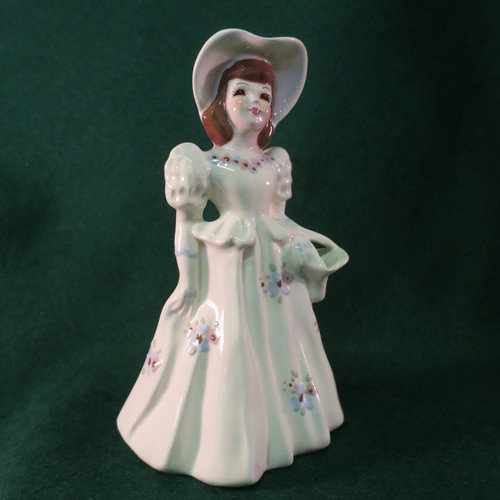 FIGURINA PORTAFIORI PORCELLANA FIRENZE METÀ SECOLO APE 6,25" alta menta - Foto 6 di 12
